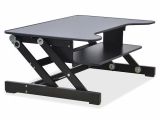 Lorell Sit-to-stand Monitor Riser Black Buy Lorell Sit to Stand Monitor Riser In Black Online