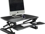 Lorell Sit-to-stand Monitor Riser Black Lorell Gas Lift Monitor Riser Rrofficesolutions Com