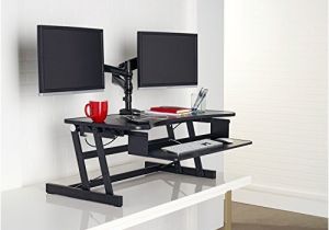 Lorell Sit-to-stand Monitor Riser Black Lorell Llr99759 Deluxe Ergonomic Sit to Stand Monitor