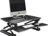 Lorell V2 Gas Lift Sit to Stand Desk Riser Lorell Gas Lift Monitor Riser Black School Specialty