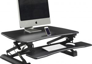 Lorell V2 Gas Lift Sit to Stand Desk Riser Lorell Gas Lift Monitor Riser Black School Specialty