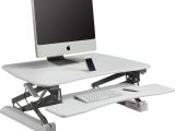 Lorell V2 Gas Lift Sit to Stand Desk Riser Lorell Gas Lift Monitor Riser Servmart