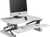 Lorell V2 Gas Lift Sit to Stand Desk Riser Lorell Gas Lift Monitor Riser White School Specialty