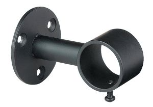 Lowes Curtains and Drapes Signature Next Day Black Steel Single Curtain Rod Bracket at Lowes Com
