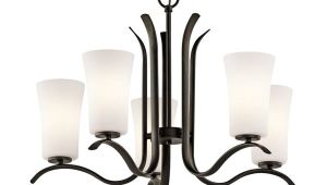 Lowes Lamparas De Techo Kichler Armida 25 25 In 5 Light Olde Bronze Etched Glass Shaded