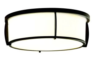 Lowes Lamparas De Techo Shop Allen Roth 12 91 In W Oil Rubbed Bronze Ceiling Flush Mount