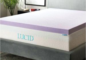 Lucid Mattress Vs Tempurpedic Lucid Mattress Protector 2 4 Inch Lavender Infused Memory