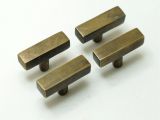 Lucite and Brass Cabinet Pulls 1 57 Inches Lot Of 4 Pcs Vintage Retro solid Bar Knobs Handle solid