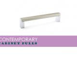 Lucite and Brass Cabinet Pulls Horizontal Cabinet Hardware for Contemporary Kitchens