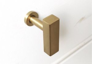 Lucite and Brass Drawer Pulls Brass European T Knob Brass Cabinet Knob and Drawer Pull