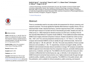 Luzia Promo Code atlanta Pdf the Abc S Of Suicide Risk assessment Applying A Tripartite