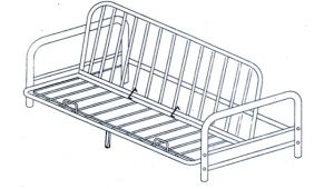 Mainstays Metal Arm Futon assembly Instructions Mainstays Metal Arm Futon assembly Instruction Bm