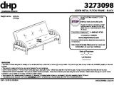 Mainstays Silver Metal Arm Futon assembly Instructions Mainstays Metal Arm Futon Instruction Manual