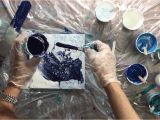 Make Your Own Pouring Medium How to Get Lacing Annemarie Ridderhof Acrylic Pour Pinterest