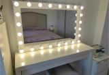 Makeup Mirror with Light Bulbs Ikea Bedroom Vanity Mirror with Lights Gorgeous Ikea Malm Table