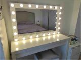 Makeup Mirror with Light Bulbs Ikea Bedroom Vanity Mirror with Lights Gorgeous Ikea Malm Table