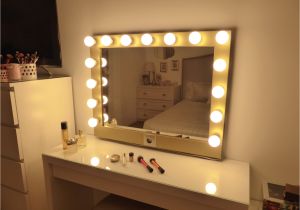 Makeup Mirror with Light Bulbs Ikea Charming White Style Chende Lighted Inch Mirror Hollywood Light