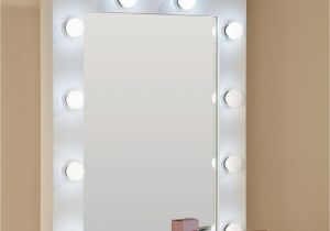 Makeup Mirror with Light Bulbs Ikea Julia Hollywood Mirror In White Gloss 80 X 60cm Diy Bedroom