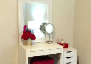 Makeup Vanity Ideas for Small Spaces Espresso Makeup Table with Ideas Enchanting Vanity for