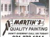 Martin Appliance Repair Clarksville Tn Mqp Door to Door Flyer 2010 From Martin 39 S Quality Painting