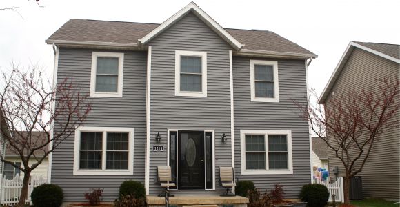 Mastic Deep Granite Siding Mastic Deep Granite Grey Siding and White Trim Re Side and