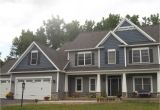 Mastic Deep Granite Vinyl Siding Home Exterior Grey Siding with Blue Shake Siding Home