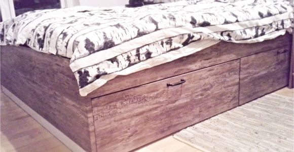 Matera Bed with Storage Knock Off My New Hacked Ikea Bed Ikea Brimnes with Wood Adhesive and