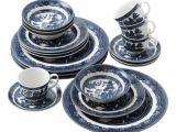 Mbue Stoneware Dining Set Willow Blue 20 Piece Dinnerware Set