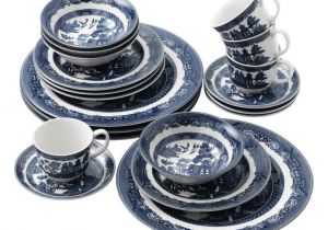 Mbue Stoneware Dining Set Willow Blue 20 Piece Dinnerware Set