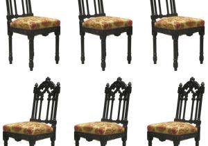 Medieval Furniture for Sale Set Of 6 Gothic Revival French Dining Chairs for Sale at