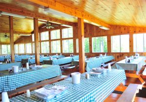 Mentone Al Cabin Rentals Main Dining Hall at Camp southwoods Big Space Bright Lighting