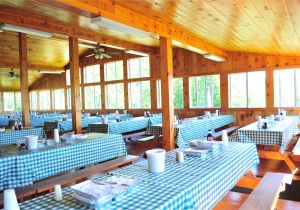 Mentone Al Cabin Rentals Main Dining Hall at Camp southwoods Big Space Bright Lighting