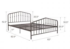 Metal Bunk Bed assembly Instructions Pdf Novogratz Bushwick Metal Bed Dhp Furniture