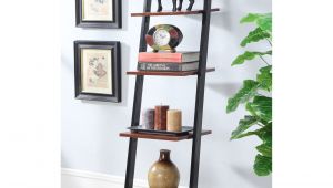 Metal Storage Shelves at Walmart Convenience Concepts Designs2go 4 Tier Ladder Bookshelf Walmart Com