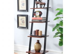 Metal Storage Shelves at Walmart Convenience Concepts Designs2go 4 Tier Ladder Bookshelf Walmart Com