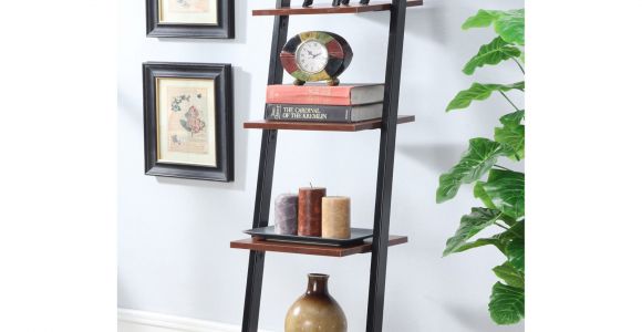 Metal Storage Shelves at Walmart Convenience Concepts Designs2go 4 Tier Ladder Bookshelf Walmart Com