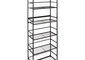 Metal Storage Shelves at Walmart Flipshelf Folding Metal Shelf No assembly Bookcase Style 6 Shelves