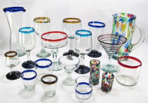 Mexican Hand Blown Drinking Glasses Drinking Glasses Mexican Hand Blown Glass for Your Bar