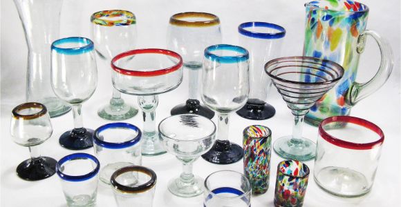 Mexican Hand Blown Drinking Glasses Drinking Glasses Mexican Hand Blown Glass for Your Bar