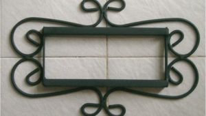 Mexican Tile House Numbers with Frame 2 Mexican 4×4 Tiles House Numbers Iron Frame Ebay