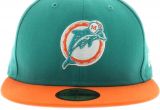 Miami Dolphins Official Colors Miami Dolphins Historic Basic 59fifty Craniumfitteds Com