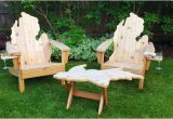 Michigan Shaped Adirondack Chairs Chairs Michigan and Adirondack Chairs On Pinterest