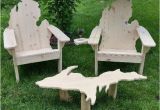 Michigan Shaped Adirondack Chairs Michigan Adirondack Chair by Picwoodusa On Etsy