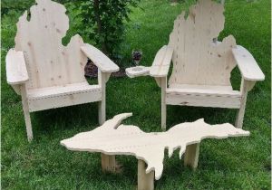 Michigan Shaped Adirondack Chairs Michigan Adirondack Chair by Picwoodusa On Etsy