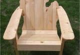 Michigan Shaped Adirondack Chairs Michigan Adirondack Chair White Pine