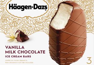 Mini Melts Ice Cream Near Me Haagen Dazs Vanilla Chocolate Ice Cream Bars 3 Ct Box Walmart Com