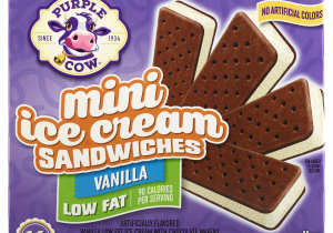 Mini Melts Ice Cream Near Me Purple Cow Vanilla Mini Ice Cream Sandwiches 16 Ct Meijer Com