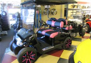 Mining Cart for Sale Custom Pink Black Golf Cart Upholstery Custom Golf Cart