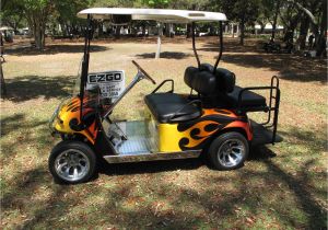 Mining Cart for Sale Flame Cart From Woofapaloosa Custom Golf Carts Custom Golf Carts