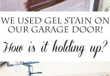 Minwax Gel Stain On Garage Door Diy Gel Stain Garage Door Update